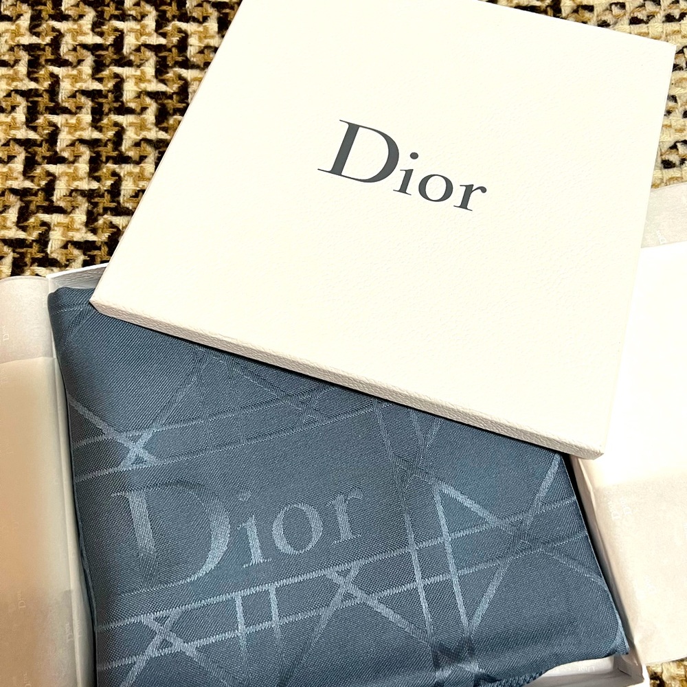 Christian Dior Women Scarf New With Tag and Box. Size 110”x56”.